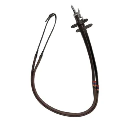 Pony DziaSport Rubber Reins With Clips 12 Pony DziaSport Rubber Reins With Clips -Royal Horse Outfitters pony rubber reins clips brown dzia sport 30609.1733449273