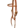 Berlin Leather Rattlesnake Brow Headstall -Royal Horse Outfitters rattlesnake brow headstall harness H105 berlin 57746.1672882439