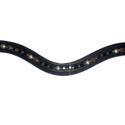 Red Barn Cobalt & Copper Curved Browband -Royal Horse Outfitters rb cobalt copper curved browband blk center kl select 47317.1683331529