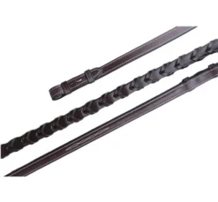 Black Oak Fancy Stitch Laced Reins