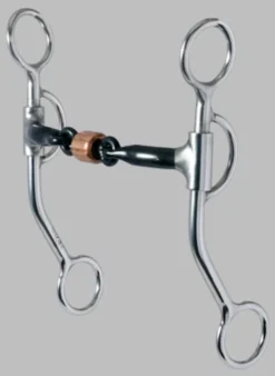 Reinsman 3-piece Sweet Iron Snaffle Bit With Copper Roller