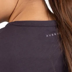 Aubrion Repose Short Sleeve Tee -Royal Horse Outfitters repose ss tee charcoal detail back 10014 aubrion 76198.1727748164