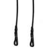 Bobby's English Tack Rolled Plain Reins -Royal Horse Outfitters rolled plain reins end black bobbys 53443.1640900816