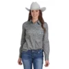 Roper Paisley Medallion Stretch Snap Shirt 1 Roper Paisley Medallion Stretch Snap Shirt -Royal Horse Outfitters roper paisley medallion top grey front 03 050 0225 3100 karman 39069.1738811886