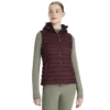 LeMieux Rose Hooded Puffer Vest -Royal Horse Outfitters rose puffer vest damson front IT07190 lemieux 68952.1756871523