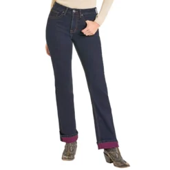 Rock & Roll Denim Pink Inside Bootcut Jeans