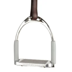 MDC S Flex Stirrups -Royal Horse Outfitters s flex stirrup silver on leather mdc 37575.1719860138