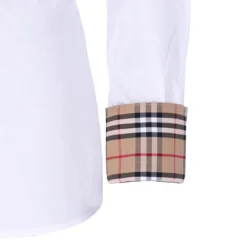 Fior Da Liso Samantha London Blouse 6 Fior Da Liso Samantha London Blouse -Royal Horse Outfitters samantha london blouse white beige plaid cuff 2900 0087 fior da liso 98453.1745451534