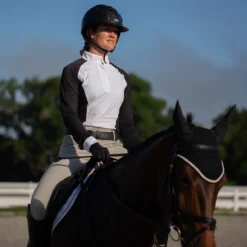 Equinavia Sara Perforated LS Show Shirt -Royal Horse Outfitters sara show shirt black rider E32025 equinavia 60648.1746313935