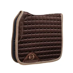 Halter Ego Satin Classic Dressage Pad -Royal Horse Outfitters satin classic dressage saddle pad gilded mocha halter ego 79023.1740701023