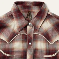 Stetson Black Cherry Plaid Shirt Dress 15 Stetson Black Cherry Plaid Shirt Dress -Royal Horse Outfitters shirt dress black cherry plaid flat front yoke 1105705977049 stetson 87266.1712844856