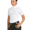 Ariat Showstopper 3.0 Short Sleeve Show Shirt -Royal Horse Outfitters showstopper 3.0 show shirt SS white front 10035263 ariat 67583.1712845016