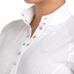 Ariat Showstopper 3.0 Short Sleeve Show Shirt -Royal Horse Outfitters showstopper 3.0 show shirt SS white front snaps 10035263 ariat 58017.1712845016