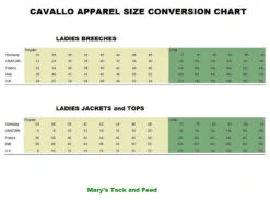 Cavallo Cava Competition Half Zip SS Shirt 11 Cavallo Cava Competition Half Zip SS Shirt -Royal Horse Outfitters size chart cavallo apparel 70740.1715724021