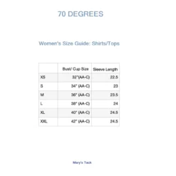 70 Degrees Safari Classic Sun Shirt -Royal Horse Outfitters size chart long sleeve shirts 70 degrees 81589.1742343716