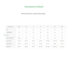 Horseware AA Alessia Polo 9 Horseware AA Alessia Polo -Royal Horse Outfitters size chart women horseware 72881.1739853340