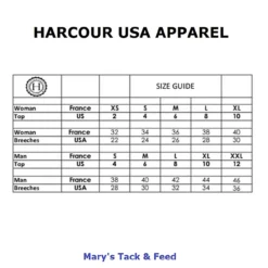 Harcour Cassi Long Sleeve Competition Shirt -Royal Horse Outfitters size guide harcour 43894.1728683221