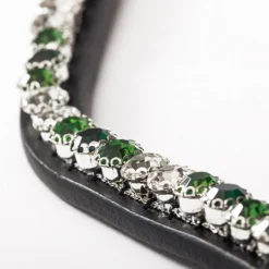 Kavalkade BC2 Snow Drop Browband -Royal Horse Outfitters snow drop browband black green white detail 20248 02 kavalkade 25554.1733506947