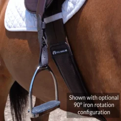SLIM Stability Stirrup Leathers -Royal Horse Outfitters stability slim leathers brown rotation iron total saddle fit 81670.1581547779