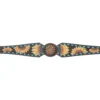 Circle Y Sunflower Buckstitch Breast Collar -Royal Horse Outfitters sunflower buckstitch bc walnut detail X4328 3001 circle y 75813.1665531183