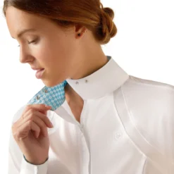 Ariat Sunstopper 3.0 Pro Show Shirt -Royal Horse Outfitters sunstopper 3.0 pro show shirt LS white kamrn collar 10048936 ariat 28202.1722047351