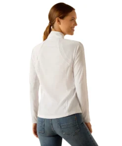 Ariat Sunstopper 3.0 1/4 Zip Baselayer Solids -Royal Horse Outfitters sunstpper 3.0 white back 10049056 ariat 48287.1714509240