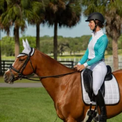 Equinavia Svalbard NordicAir Dressage Pad -Royal Horse Outfitters svalbard nordicair drsg pad white lifestyle E17022 WH equinavia 11675.1745978635