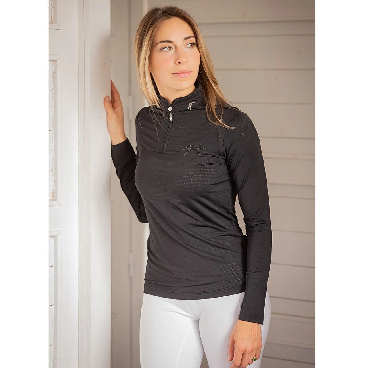 PÉNÉLOPE Pénélope Techpy 1/4 Zip LS Polo Shirt 3 PÉNÉLOPE Pénélope Techpy 1/4 Zip LS Polo Shirt