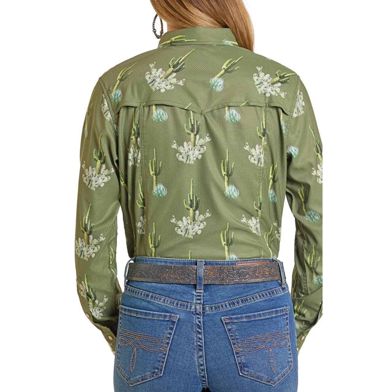 Rock & Roll Denim Tek Cactus LS Shirt 6 Rock & Roll Denim Tek Cactus LS Shirt - Image 4