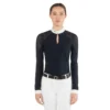 EGO7 Teresa Long Sleeve Show Shirt -Royal Horse Outfitters teresa ls top navy front TTEML ego 7 57646.1754162195
