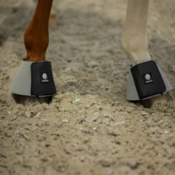 Equinavia Toki Neoprene Overreach Boots -Royal Horse Outfitters toki neoprene bell boot steelgrey lifestyle E18009 SGY equinavia 99353.1746066385