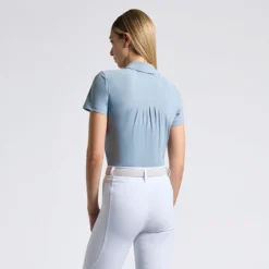 Cavalleria Toscana Training Polo | Blue Fog 11 Cavalleria Toscana Training Polo | Blue Fog -Royal Horse Outfitters training polo SS gathered back blue fog back POD391 JE022 7O00 CT 33233.1741655681