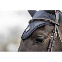 LeMieux Ultra Mesh Fly Hood -Royal Horse Outfitters ultra mesh fly bonnet black lifestyle 4828 lemieux 54648.1646167572