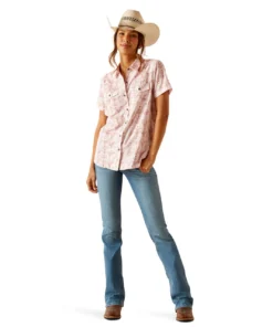 Ariat VentTEK Stretch SS Shirt Brush Stroke -Royal Horse Outfitters venttek stretch ss brushstroke full length 10049068 ariat 42638.1724291367