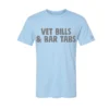 Equine & Design Vet Bills & Bar Tabs Tee -Royal Horse Outfitters vet bills bar tabs tee light blue EQD 31589.1741831372
