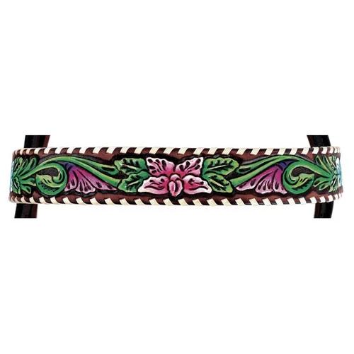 Circle Y Vibrant Garden Brow Headstall 4 Circle Y Vibrant Garden Brow Headstall - Image 2