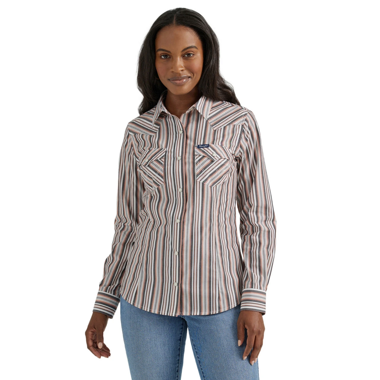 Wrangler Vintage Stripe Pearl Snap Shirt 3 Wrangler Vintage Stripe Pearl Snap Shirt
