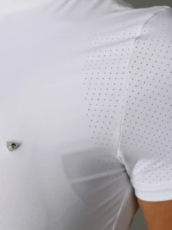 Aubrion Walston SS Show Shirt -Royal Horse Outfitters walston show ss white front detail lifestyle 10204 aubrion 88202.1716657877