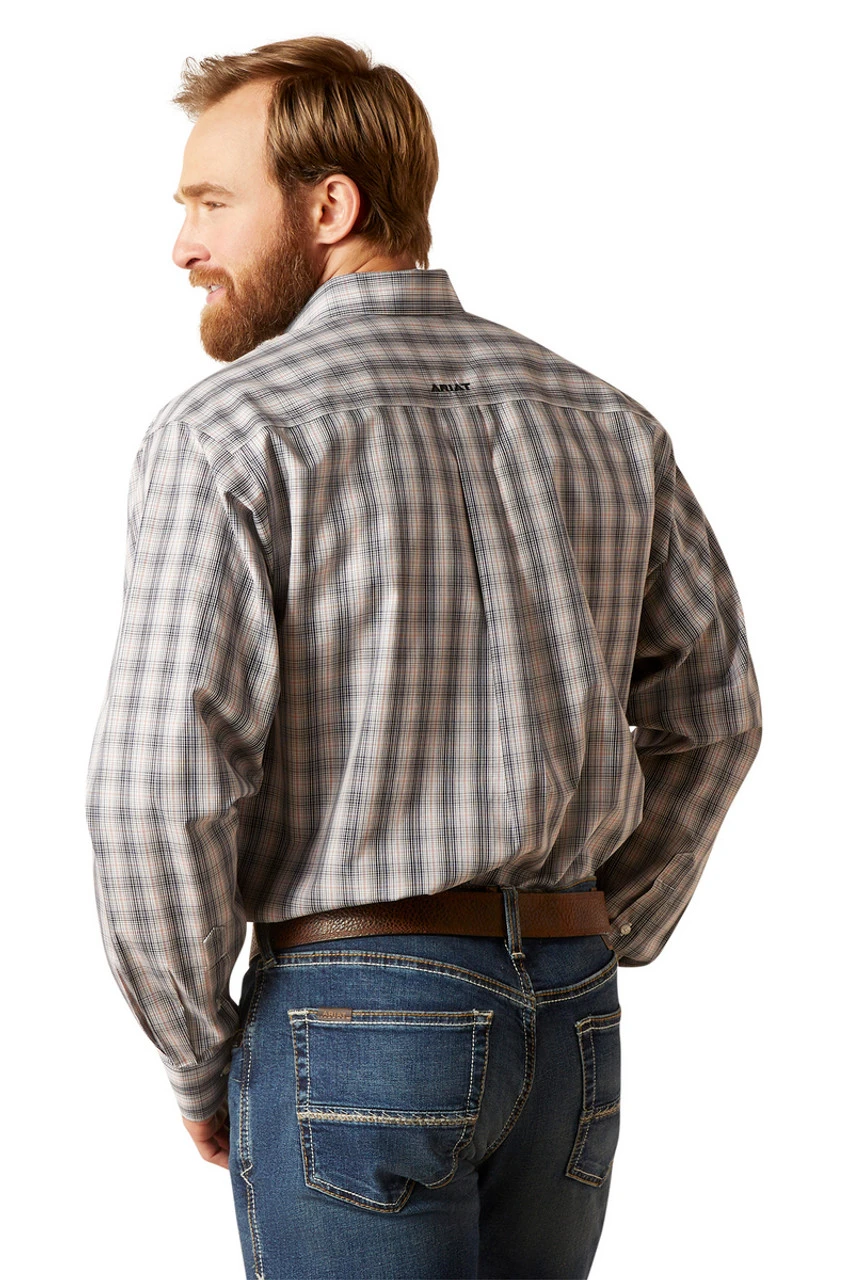 Men's Ariat Vahn Plaid Wrinkle Free Shirt 4 Men's Ariat Vahn Plaid Wrinkle Free Shirt - Image 2