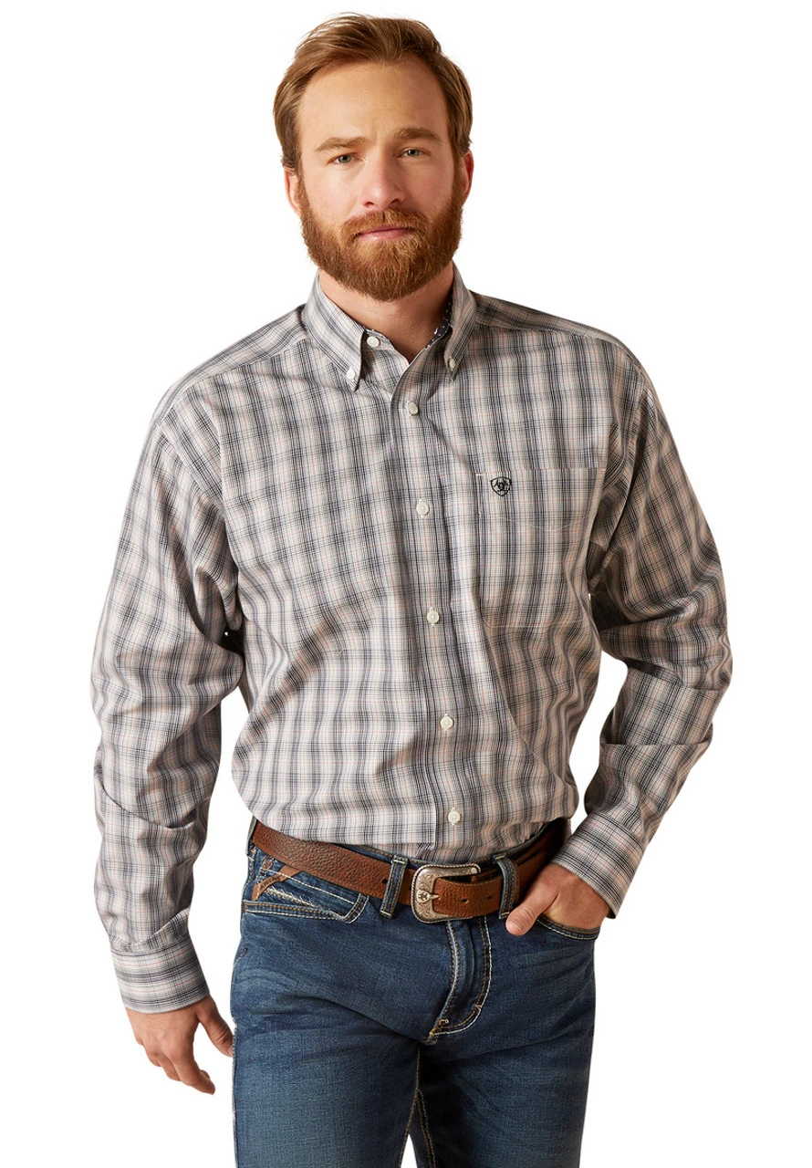 Men's Ariat Vahn Plaid Wrinkle Free Shirt 6 Men's Ariat Vahn Plaid Wrinkle Free Shirt - Image 4