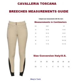 Cavalleria Toscana Green American Breeches KP -Royal Horse Outfitters womens breech measure size conversion CT 43766.1712845178