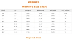 Kerrits Made In The Shade Sun Shirt -Royal Horse Outfitters womens size guide us kerrits 15418.1722462022