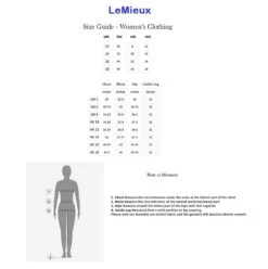 LeMieux Olivia Long Sleeve Show Shirt -Royal Horse Outfitters womens size measuring guide lemieux 89296.1742349701