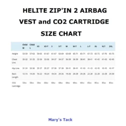 Helite Zip'In 2 Airbag Vest 17 Helite Zip'In 2 Airbag Vest -Royal Horse Outfitters zip in 2 airbag size chart helite 86999.1728141584